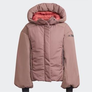 ADIDAS TERREX MYSHELTER COLD.RDY Winter Jacket Pastel Pink Size Medium $350